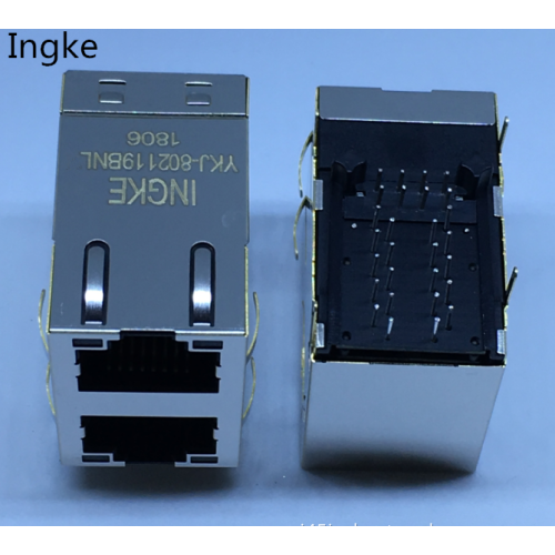 Ingke YKJ-802119BNL 100% cross RJMG121532110ER Through Hole RJ45 Magnetic Jack Connectors